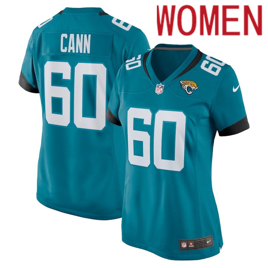 Women Jacksonville Jaguars #60 A.J. Cann Nike Green Nike Game NFL Jersey->women nfl jersey->Women Jersey